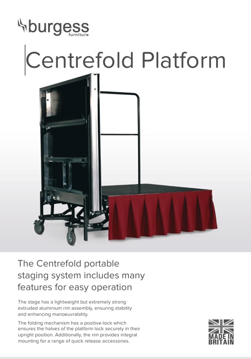 Broschyr Centrefold Platform