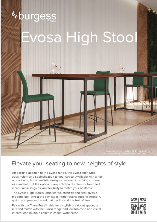 Broschyr Evosa High Stool